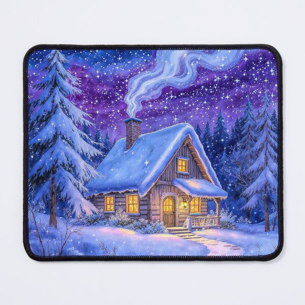 Item preview, Cosy Snow Covered Cottage designed and sold by acceleratorhams.