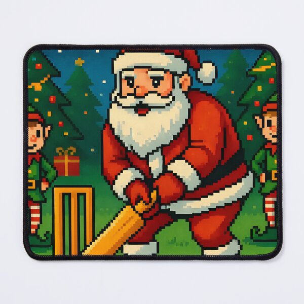 Item preview, Santa playing cricket.   designed and sold by Nomad-Maynard.