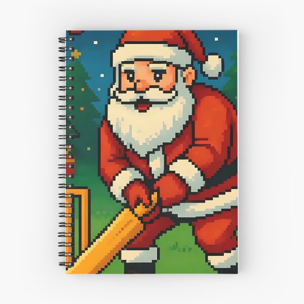 Item preview, Santa playing cricket.   designed and sold by Nomad-Maynard.