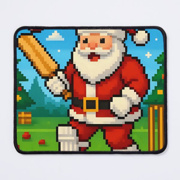 Item preview, Santa playing cricket.   designed and sold by Nomad-Maynard.