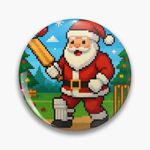 Item preview, Santa playing cricket.   designed and sold by Nomad-Maynard.