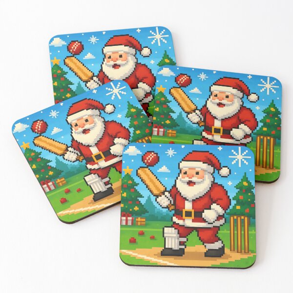 Item preview, Santa playing cricket.   designed and sold by Nomad-Maynard.