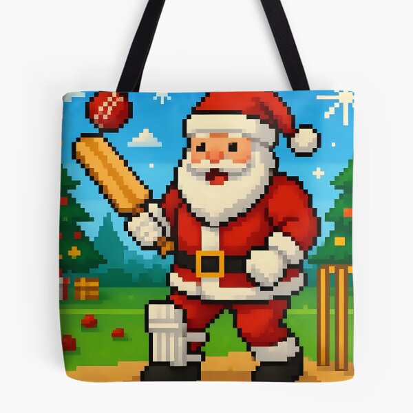 Artikelvorschau, Der Weihnachtsmann spielt Cricket. entworfen und verkauft von Nomad-Maynard.