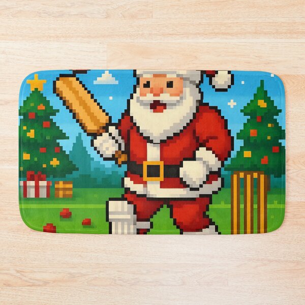 Item preview, Santa playing cricket.   designed and sold by Nomad-Maynard.