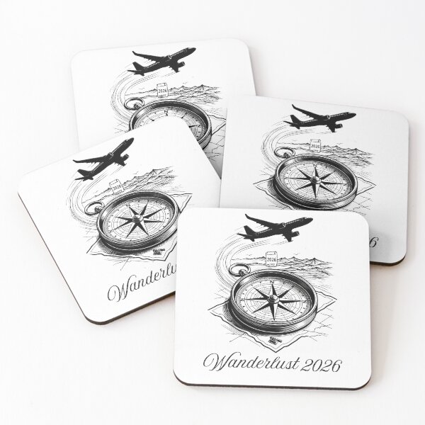 Item preview, Wanderlust 2026 T-Shirt | Minimalist Travel Plane Ocean Compass Art | Elegant Adventure Apparel Gift designed and sold by YMLux.