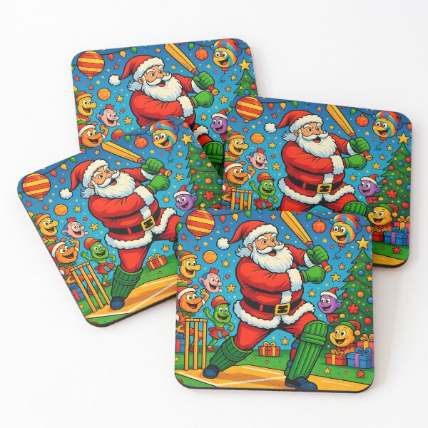 Item preview, Santa playing cricket.   designed and sold by Nomad-Maynard.