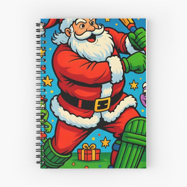 Item preview, Santa playing cricket.   designed and sold by Nomad-Maynard.