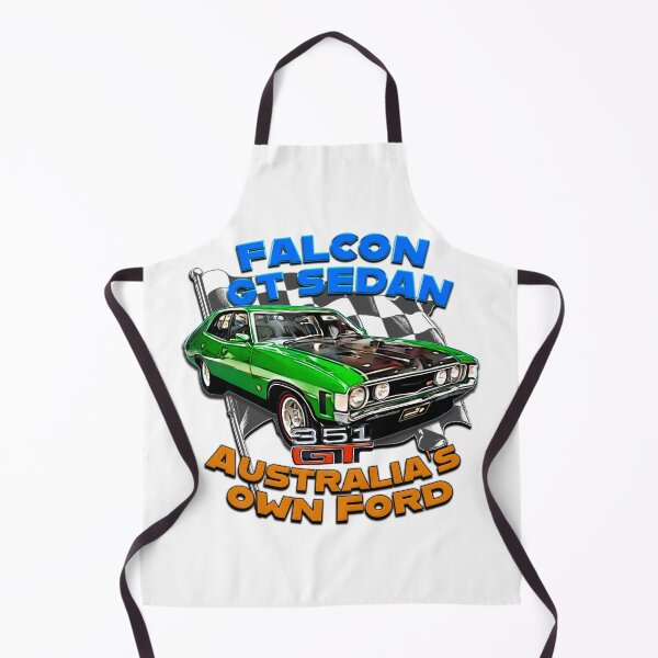 Item preview, Classic Green Aussie Falcon GT Sedan – Cartoon Style Muscle Car Art designed and sold by Michael van der Hoorn.