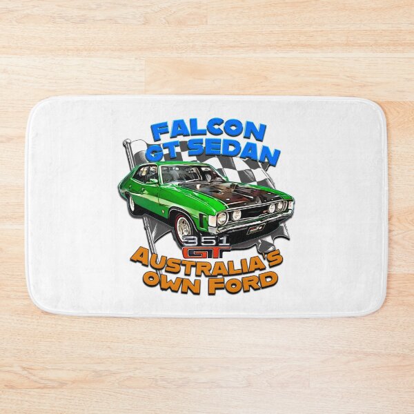 Item preview, Classic Green Aussie Falcon GT Sedan – Cartoon Style Muscle Car Art designed and sold by Michael van der Hoorn.