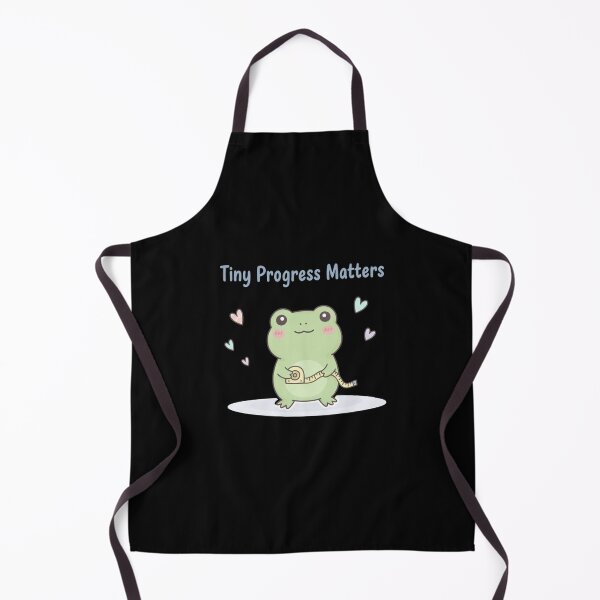 Item preview, Tiny Progress Matters – Kawaii Frog Motivational Tee designed and sold by CuteOasis.