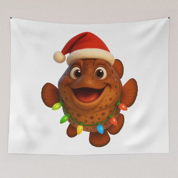 Item preview, Christmas Grouper Fish designed and sold by Sillytoe.