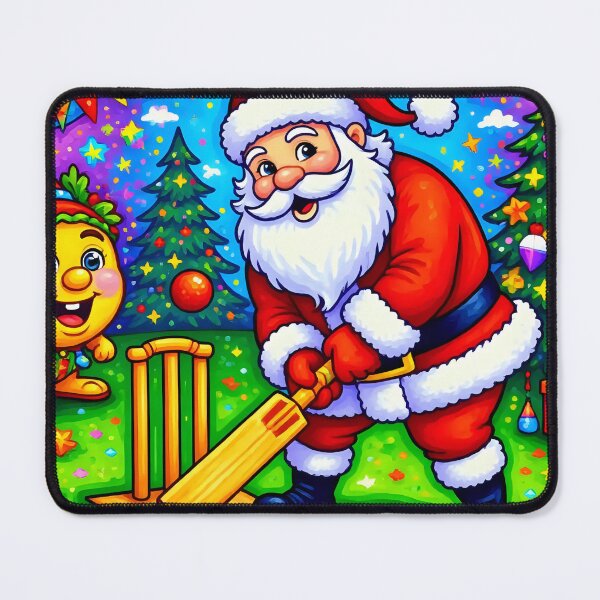 Item preview, Santa playing cricket.   designed and sold by Nomad-Maynard.