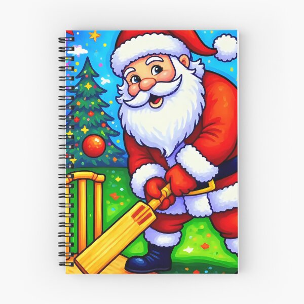 Item preview, Santa playing cricket.   designed and sold by Nomad-Maynard.