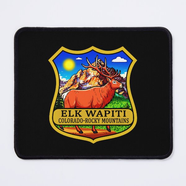 Item preview, Elk Wapiti – Colorado Rocky Mountains Wildlife designed and sold by waikibi ⭐⭐⭐⭐⭐.