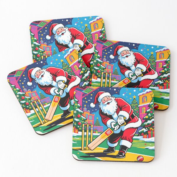 Item preview, Santa playing cricket.   designed and sold by Nomad-Maynard.