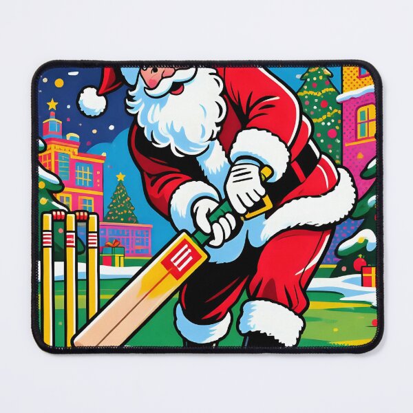 Item preview, Santa playing cricket.   designed and sold by Nomad-Maynard.