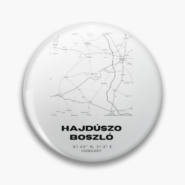 Item preview, Hajdúszoboszló Hungary Minimalist City Map Design designed and sold by RM-Journey.