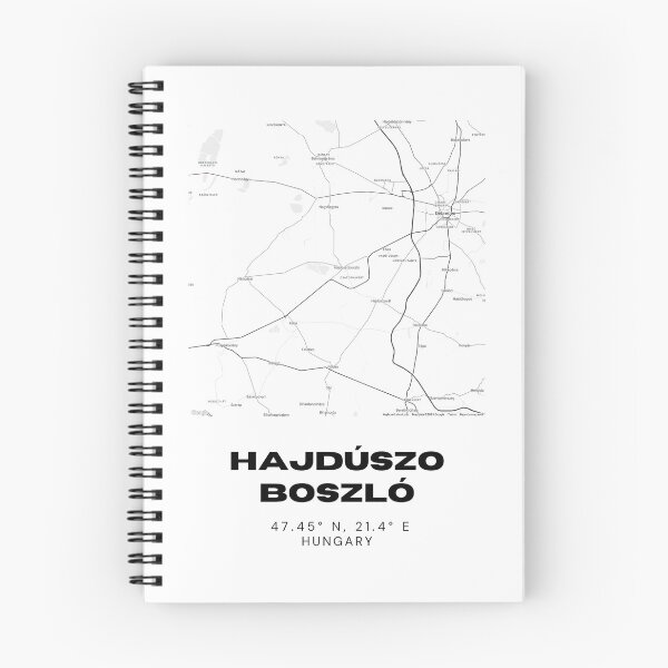 Item preview, Hajdúszoboszló Hungary Minimalist City Map Design designed and sold by RM-Journey.