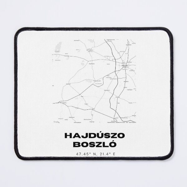 Item preview, Hajdúszoboszló Hungary Minimalist City Map Design designed and sold by RM-Journey.