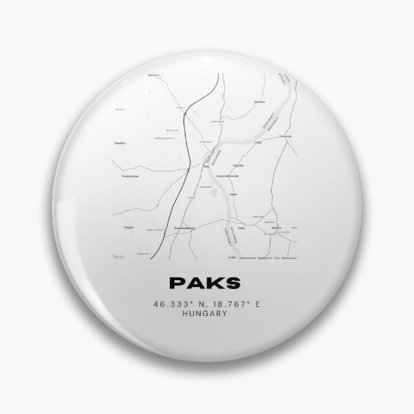 Item preview, Paks Hungary Map Print | Minimalist Modern Artwork designed and sold by RM-Journey.