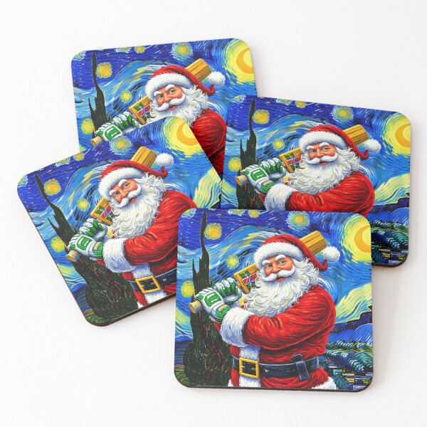 Item preview, Santa playing cricket.   designed and sold by Nomad-Maynard.