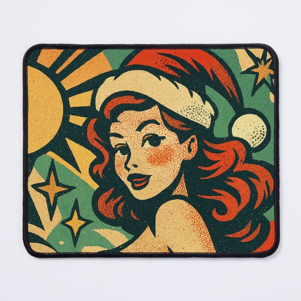 Item preview, Christmas Pin-Up Art Deco - Pop Art Granulated Party designed and sold by JonelleTshirts.