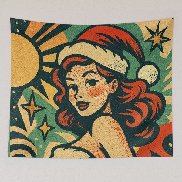 Item preview, Christmas Pin-Up Art Deco - Pop Art Granulated Party designed and sold by JonelleTshirts.