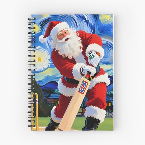 Item preview, Santa playing cricket.   designed and sold by Nomad-Maynard.