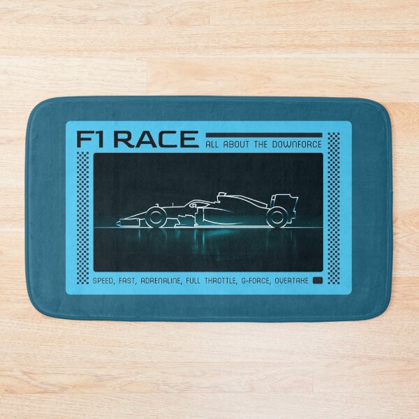 Item preview, F1 Race Car Neon Outline Downforce Graphic designed and sold by KiwiRider.