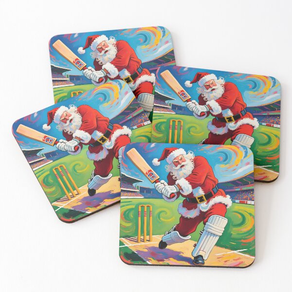 Item preview, Santa playing cricket.   designed and sold by Nomad-Maynard.