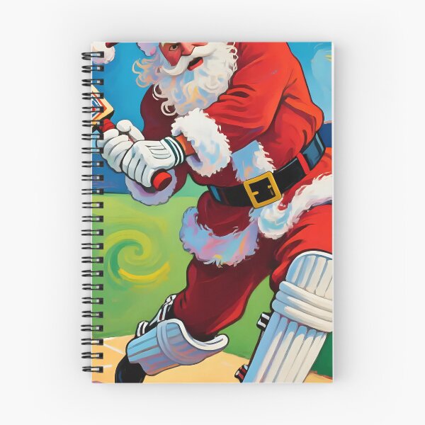 Item preview, Santa playing cricket.   designed and sold by Nomad-Maynard.
