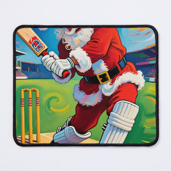 Artikelvorschau, Der Weihnachtsmann spielt Cricket. entworfen und verkauft von Nomad-Maynard.