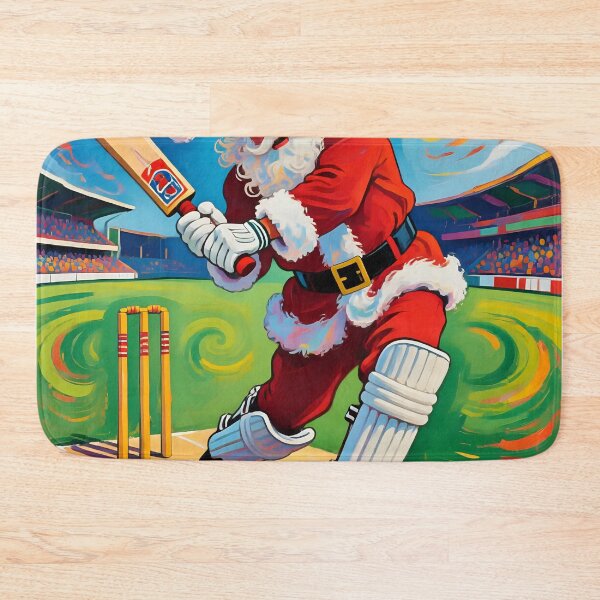 Item preview, Santa playing cricket.   designed and sold by Nomad-Maynard.