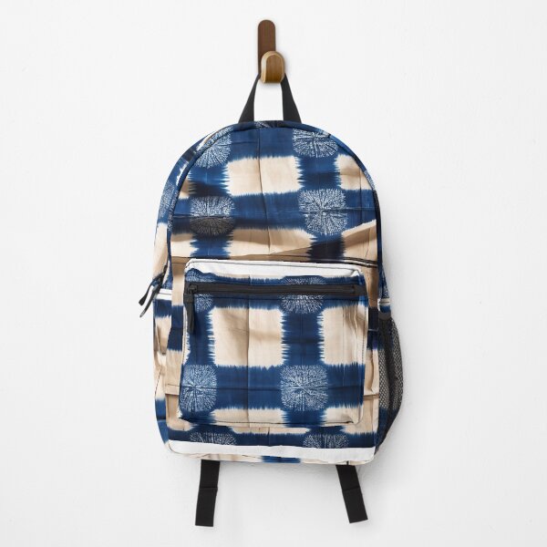 Item preview, Indigo Shibori Checkered Fabric Pattern designed and sold by NeowallsCo.