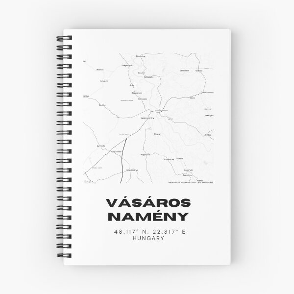 Item preview, Vásárosnamény Map Poster | Minimalist Hungary City Art designed and sold by RM-Journey.