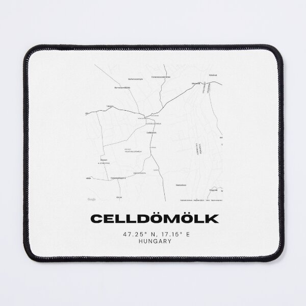 Item preview, Celldömölk Hungary Modern Map | Minimalist Print designed and sold by RM-Journey.