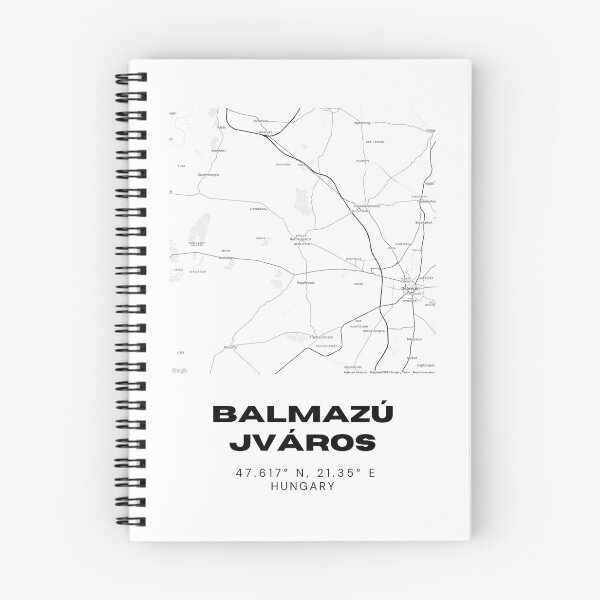 Item preview, Balmazújváros Map Art | Minimalist Hungary Design designed and sold by RM-Journey.