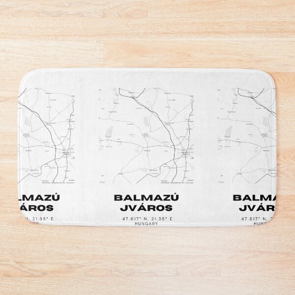 Item preview, Balmazújváros Map Art | Minimalist Hungary Design designed and sold by RM-Journey.