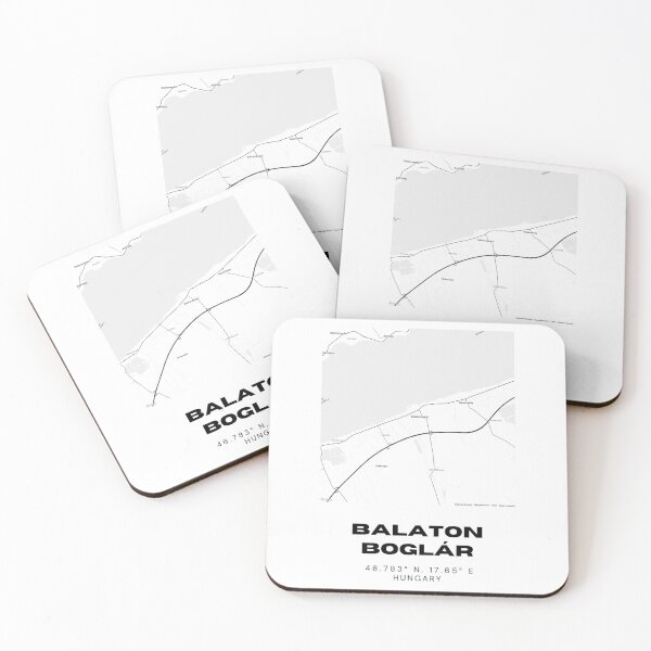 Item preview, Balatonboglár City Map | Minimalist Hungarian Lake Print designed and sold by RM-Journey.