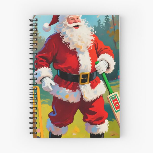 Item preview, Santa playing cricket.   designed and sold by Nomad-Maynard.