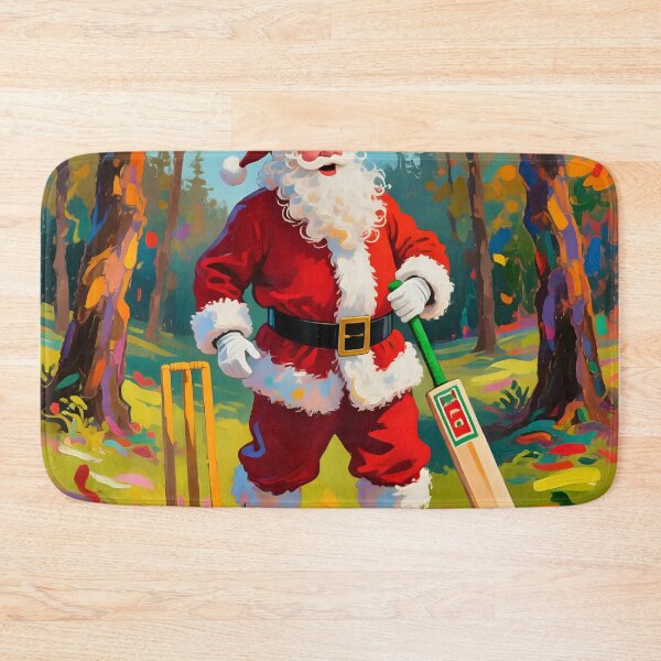 Item preview, Santa playing cricket.   designed and sold by Nomad-Maynard.