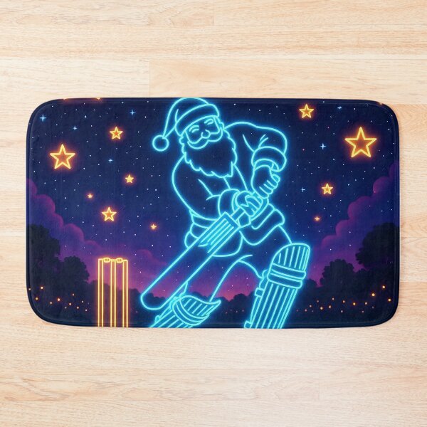 Item preview, Santa playing cricket.   designed and sold by Nomad-Maynard.