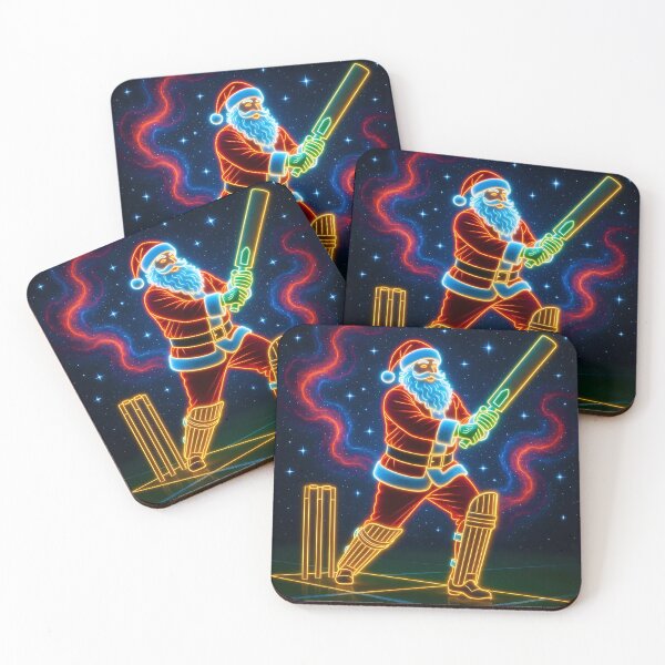 Item preview, Santa playing cricket.   designed and sold by Nomad-Maynard.