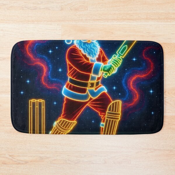 Item preview, Santa playing cricket.   designed and sold by Nomad-Maynard.