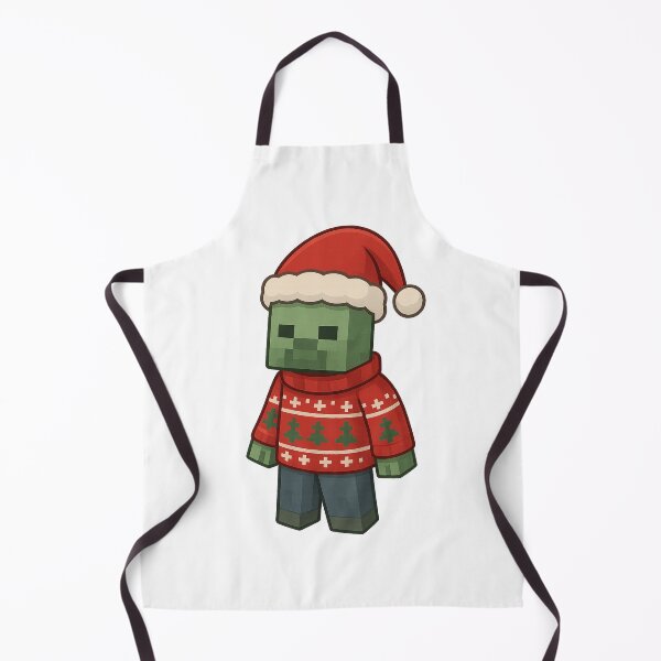 Item preview, Zombie Creeper Santa Claus, Minecraft Style! Blocky, Jolly & Ready for Christmas designed and sold by DibujandoPorfa.