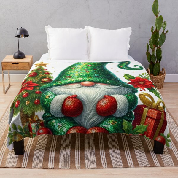 Item preview, Santa Claus Christmas Gnome With Xmas Tree Artwork designed and sold by DEC02.