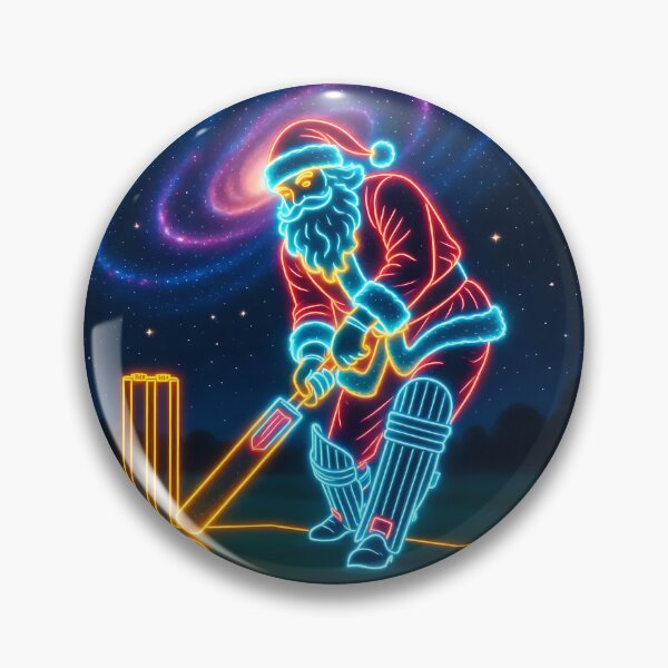 Item preview, Santa playing cricket.   designed and sold by Nomad-Maynard.