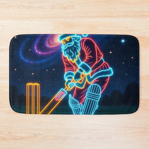 Item preview, Santa playing cricket.   designed and sold by Nomad-Maynard.