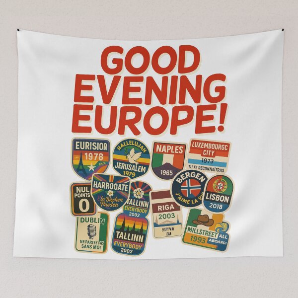 Item preview, Good Evening Europe  designed and sold by JETSETPRIDE.