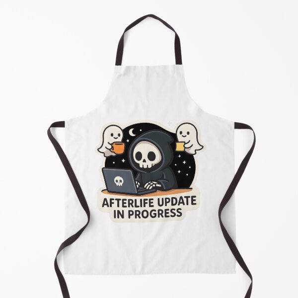 Item preview, Afterlife Update In Progress Grim Reaper Laptop designed and sold by Cheerioza.